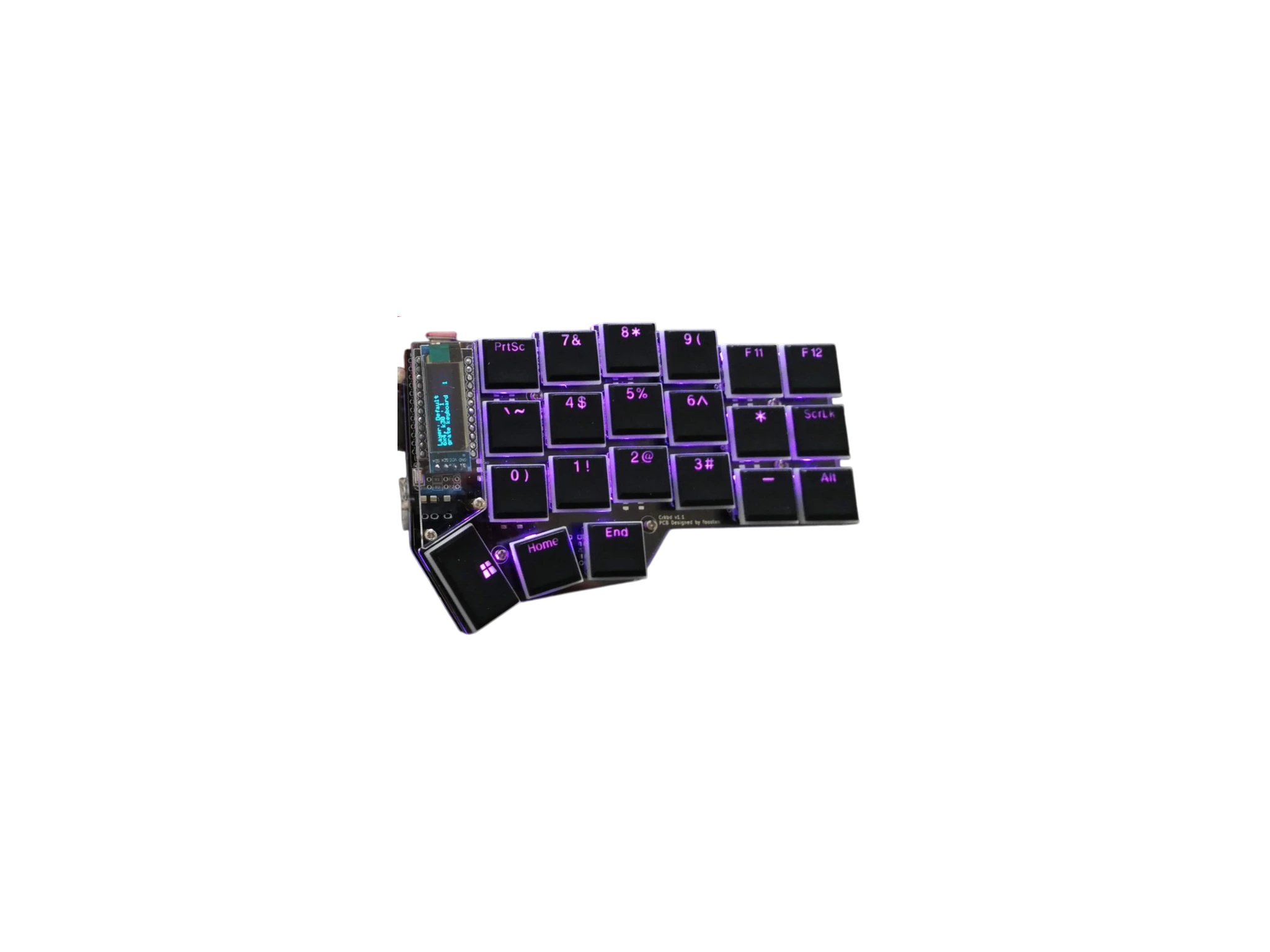 Custom ergonomic keyboard build